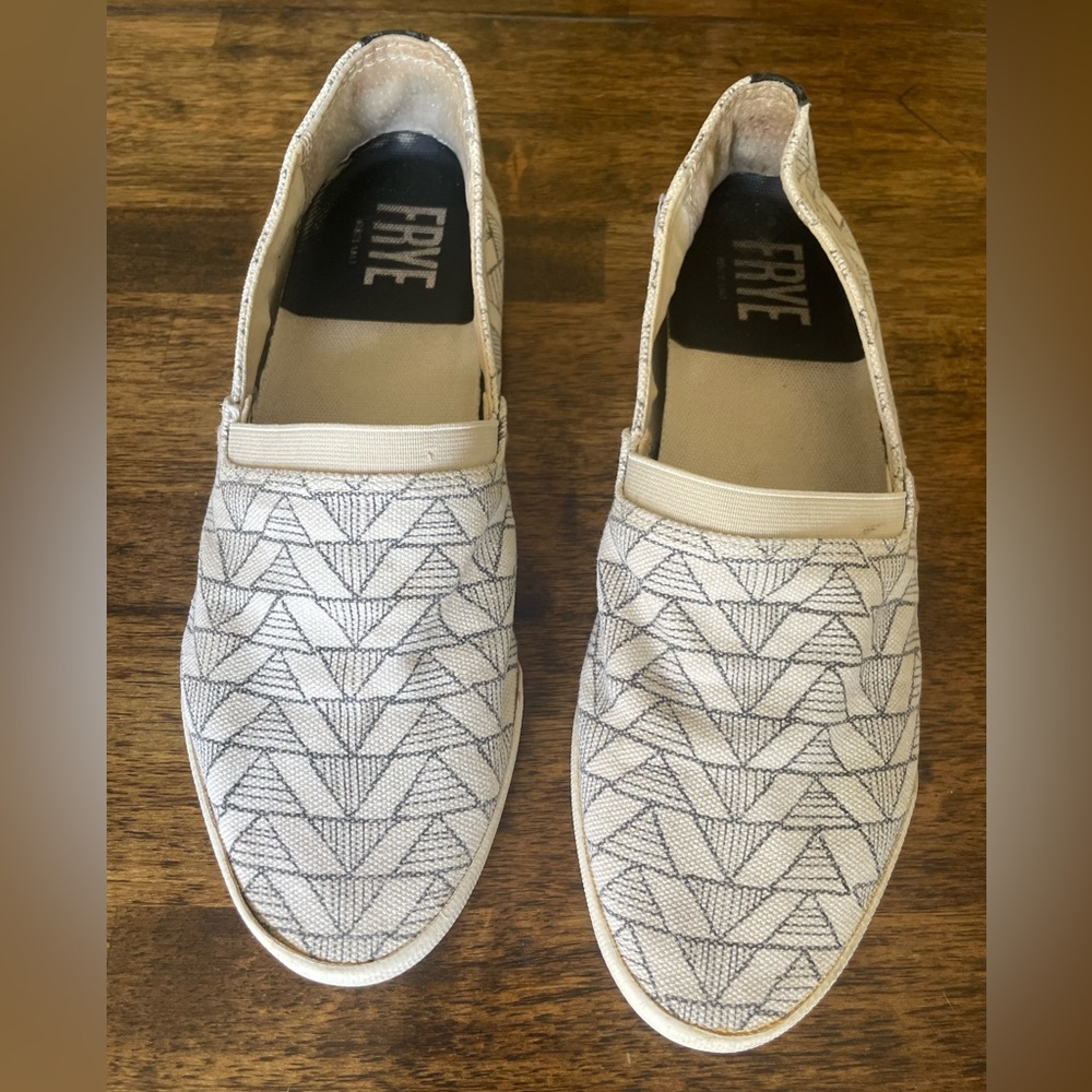 Frye Canvas Flats with Geometric Pattern